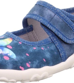 Foto van product SUPERFIT Huisschoenen 'Bonny' indigo / lichtblauw / lichtgeel / pink