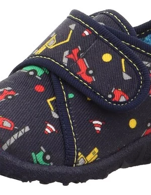 Foto van product SUPERFIT Huisschoenen 'SPOTTY' donkerblauw / geel / lichtgroen / rood