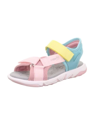 Foto van product SUPERFIT Sandalen 'PEBBLES' lichtblauw / geel / grijs / rosa
