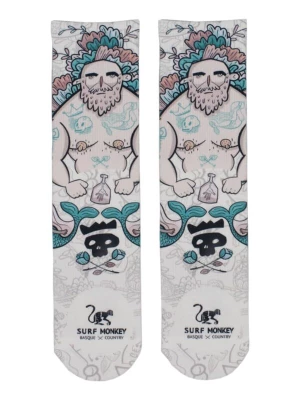 Foto van product Surf Monkey Sportsokken gemengde kleuren / offwhite