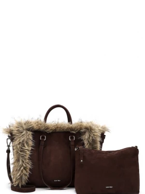 Foto van product Suri Frey Handtas 'Chessy' beige gemêleerd / chocoladebruin