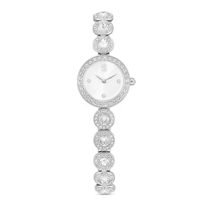 Foto van product Swarovski Analoog horloge 'UNA' zilver / transparant / wit