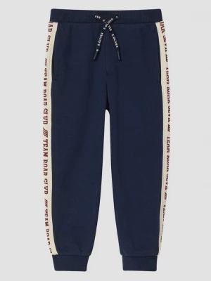 Foto van product Sweatbroek met bedrukte zijstrepen s.Oliver blauw