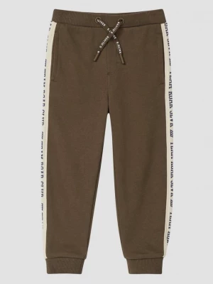 Foto van product Sweatbroek met bedrukte zijstrepen s.Oliver bruin