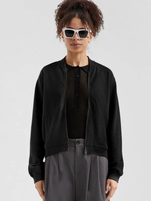 Foto van product Sweater in blousonstijl met structuurpatroon QS zwart