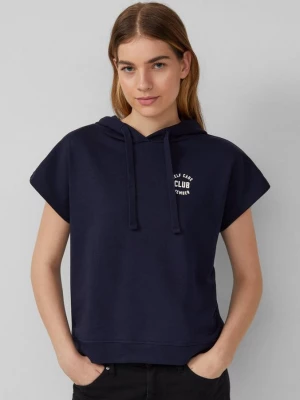 Foto van product Sweater met capuchon en schouders s.Oliver blauw