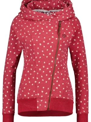 Foto van product Sweater met rits ALIFE & Kickin rood gemêleerd