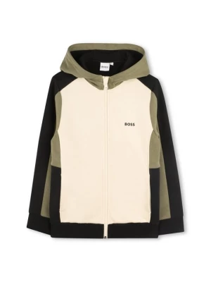 Foto van product Sweater met rits Boss zandkleur