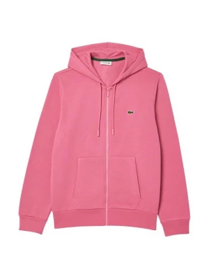 Foto van product Sweater met rits Lacoste gemêleerd donkerroze