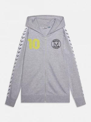 Foto van product Sweater met rits Messi lichtgrijs