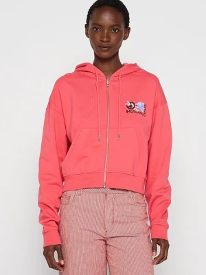 Foto van product Sweater met rits MOSCHINO koraalrood
