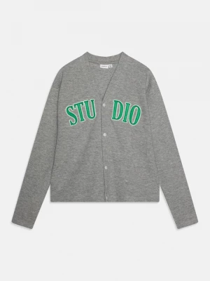 Foto van product Sweater met rits NAME IT grijs gemêleerd