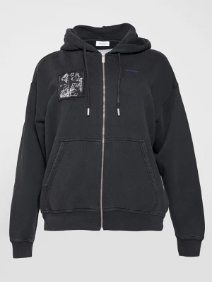 Foto van product Sweater met rits Off White zwart