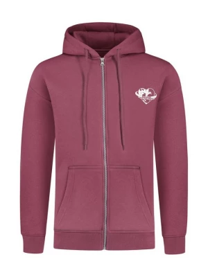 Foto van product Sweater met rits Smilodox donkerroze