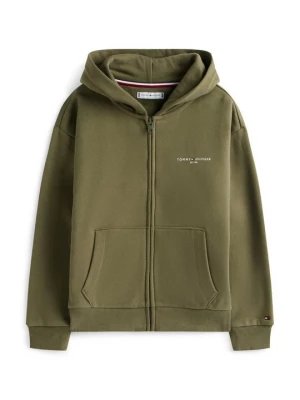 Foto van product Sweater met rits Tommy Hilfiger donkergroen