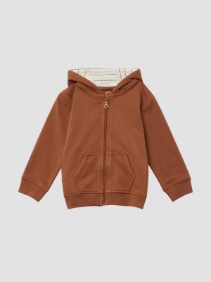 Foto van product Sweaterjack met capuchon en elleboogstukken s.Oliver bruin