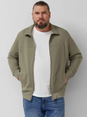 Foto van product Sweaterjack met opstaande kraag en steekzakken s.Oliver olijfgroen