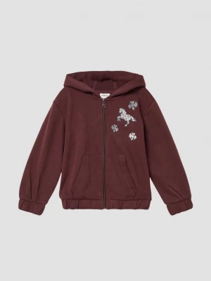 Foto van product Sweatjack met borduursel en paillettendetails s.Oliver rood