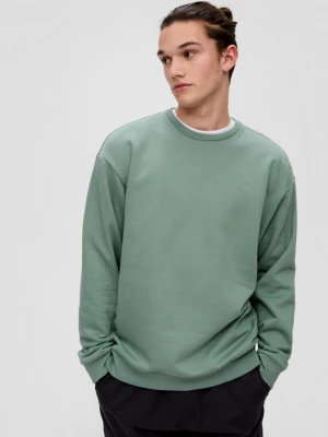Foto van product Sweatshirt met geborduurd logo QS petrol