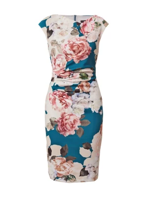 Foto van product SWING Kokerjurk petrol / gemengde kleuren