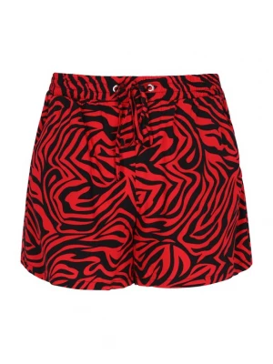 Foto van product swirly Broek 'Comfy' bloedrood / zwart