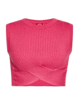 Foto van product swirly Gebreide top pink
