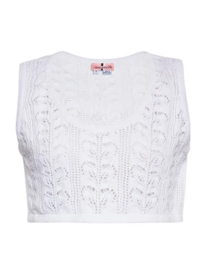 Foto van product swirly Gebreide top wit