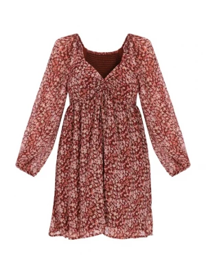 Foto van product swirly Jurk 'Young Fashion' beige / rosa / merlot