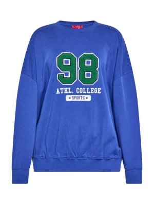 Foto van product swirly Sweatshirt blauw / groen / wit