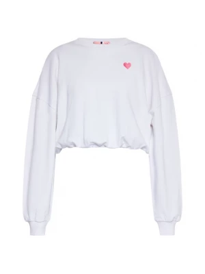 Foto van product swirly Sweatshirt pink / wit