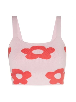 Foto van product swirly Top lichtroze / rood
