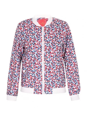 Foto van product swirly Tussenjas lichtblauw / donkerblauw / rood / wit