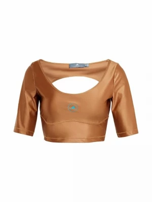 Foto van product T-shirt basic Adidas by Stella McCartney bruin