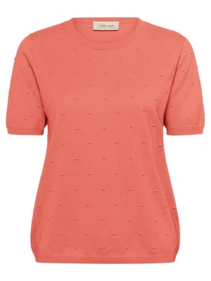 Foto van product T-shirt basic Cream donkerroze