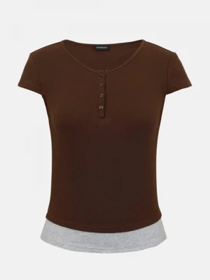 Foto van product T-shirt basic Even&Odd By Zalando bruin