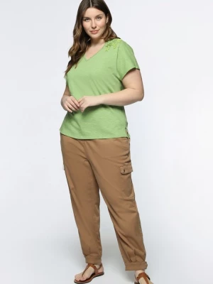 Foto van product T-shirt basic Fiorella Rubino lichtgroen