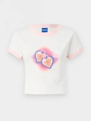 Foto van product T-shirt basic Hugo crème