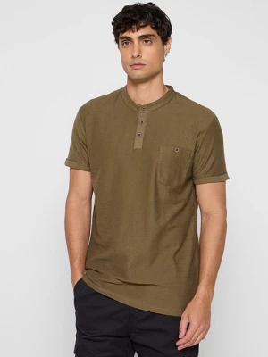 Foto van product T-shirt basic INDICODE olijfgroen