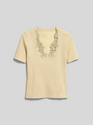 Foto van product T-shirt basic IVY & OAK zandkleur