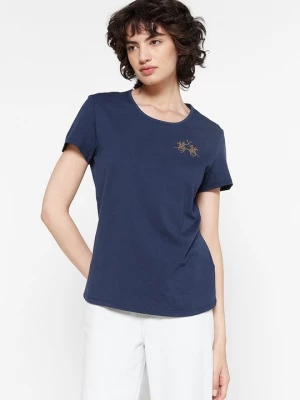 Foto van product T-shirt basic La Martina donkerblauw