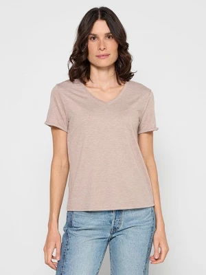Foto van product T-shirt basic Le Jardin du Lin beżowy