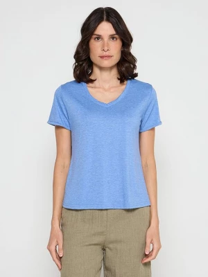 Foto van product T-shirt basic Le Jardin du Lin blauw