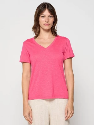 Foto van product T-shirt basic Le Jardin du Lin donkerroze