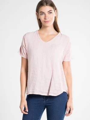 Foto van product T-shirt basic Le Jardin du Lin roze