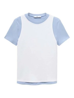 Foto van product T-shirt basic Mango lichtblauw