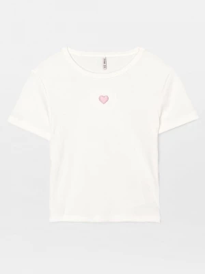 Foto van product T-shirt basic ONLY GIRLS crème