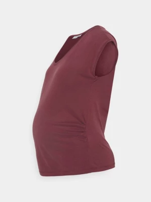 Foto van product T-shirt basic Pieces bordeauxrood