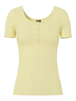 Foto van product T-shirt basic Pieces lichtgeel
