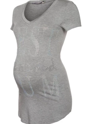 Foto van product T-shirt basic Queen Mum grijs