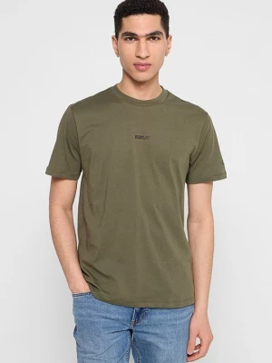 Foto van product T-shirt basic Replay olijfgroen